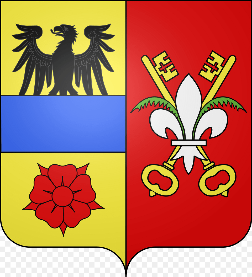 Blason De La Ville De Bionville Sur Nied Moselle Clipart, Emblem, Symbol, Animal, Bird Png Image