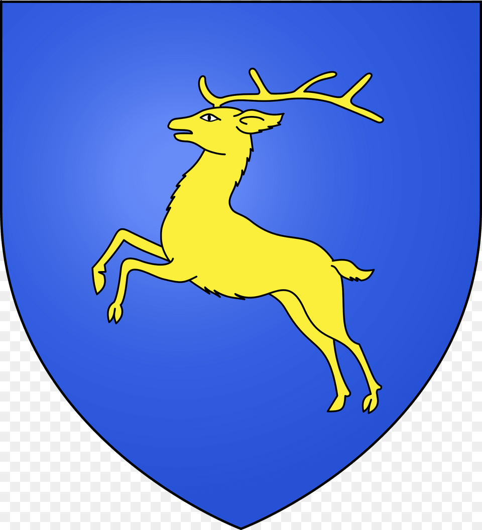 Blason De La Ville De Bouc Bel Air 13 Clipart, Animal, Deer, Mammal, Wildlife Png Image