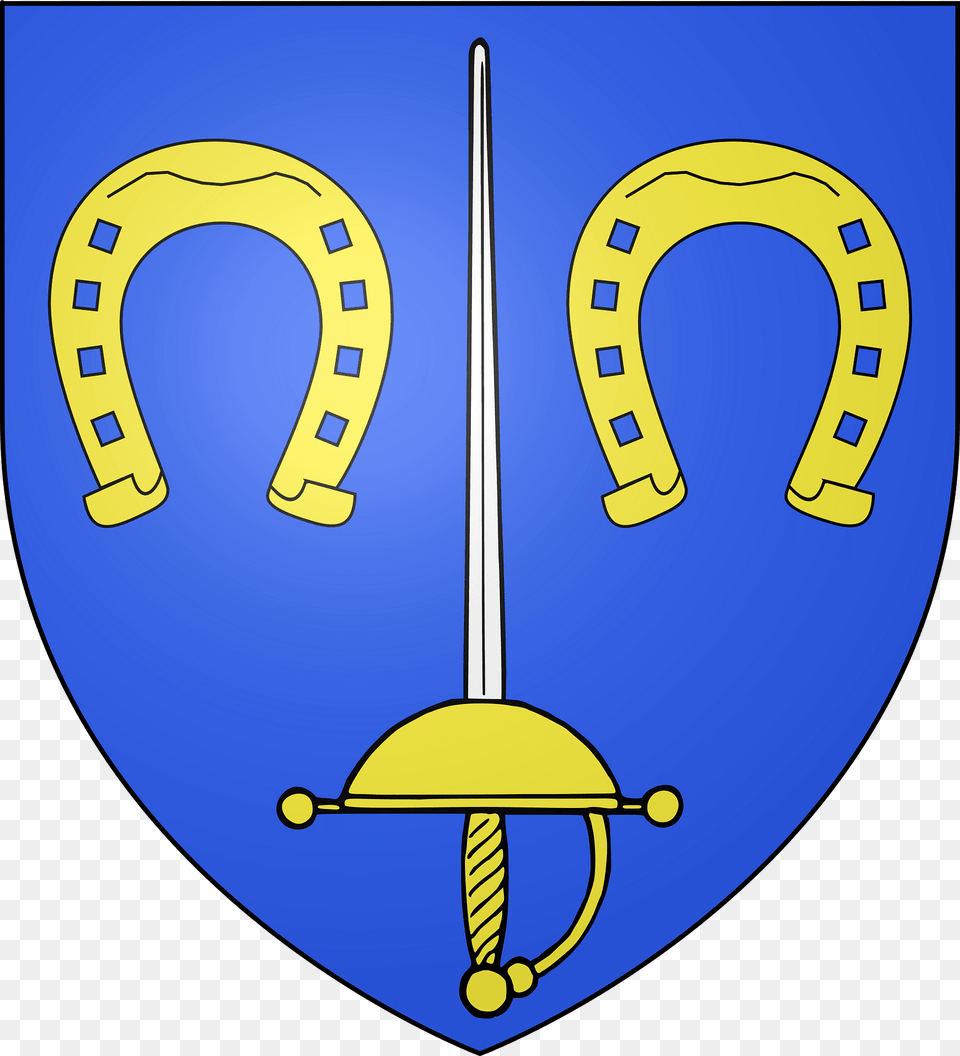 Blason De La Ville De Bretten 68 Clipart, Horseshoe, Armor Png Image