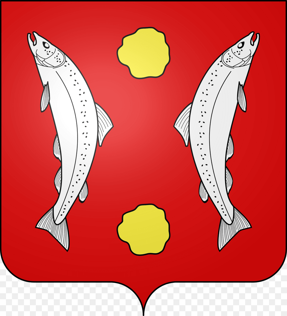 Blason De La Ville De Burlioncourt Moselle Clipart, Animal, Sea Life, Fish, Shark Png