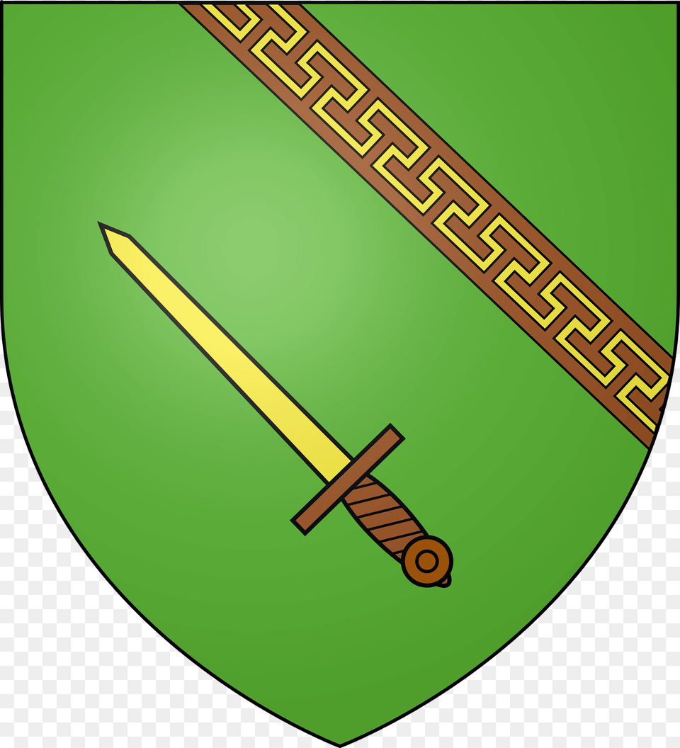 Blason De La Ville De Champigny Sous Varennes 52 Clipart, Sword, Weapon, Blade, Dagger Free Png Download