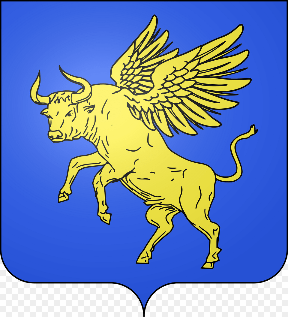 Blason De La Ville De Charleval 13 Clipart, Animal, Bull, Mammal, Cattle Free Png Download