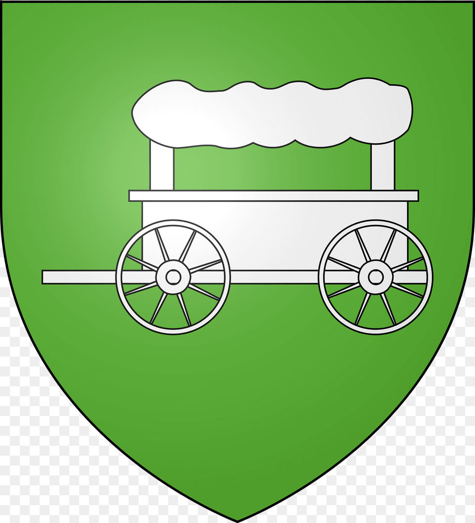 Blason De La Ville De Charroux 03 Clipart, Machine, Wheel, Transportation, Vehicle Free Png