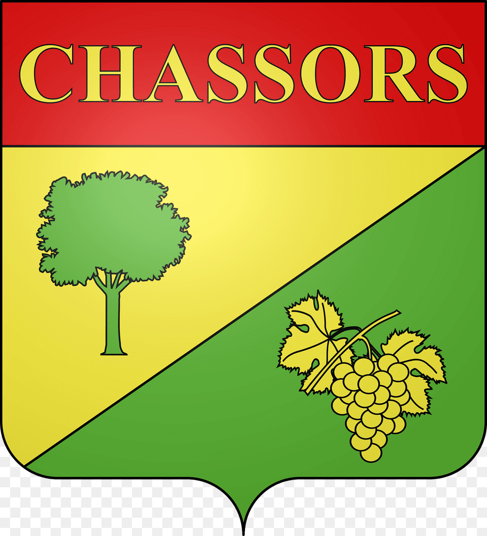 Blason De La Ville De Chassors Charente Clipart, Food, Fruit, Grapes, Plant Free Png