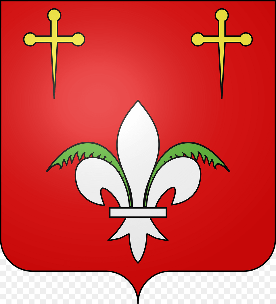 Blason De La Ville De Courcelles Sur Nied Moselle Clipart, Symbol, Cross, Emblem Png