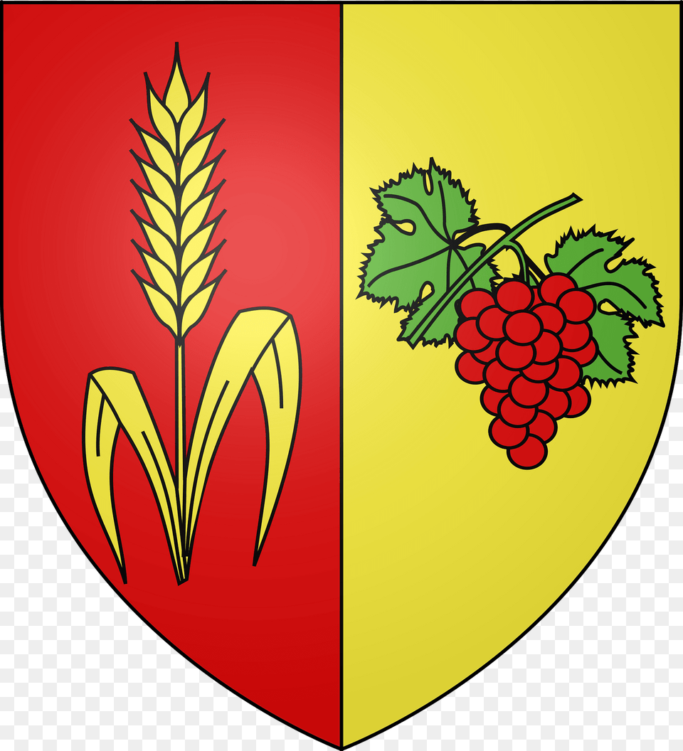 Blason De La Ville De Creuzier Le Vieux 03 Clipart, Food, Fruit, Leaf, Plant Free Transparent Png