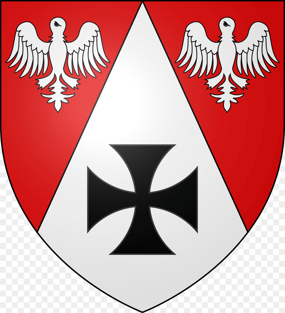 Blason De La Ville De Cutting Moselle Clipart, Armor, Emblem, Symbol, Animal Png