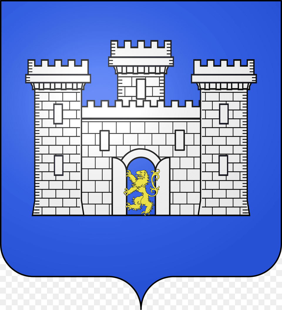 Blason De La Ville De Domessargues 30 Clipart, Arch, Architecture, Building, Castle Png Image