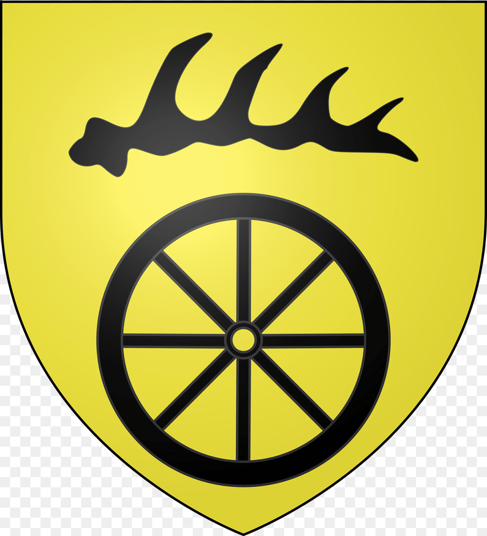 Blason De La Ville De Durrenentzen 68 Clipart, Logo, Wheel, Machine, Vehicle Png Image