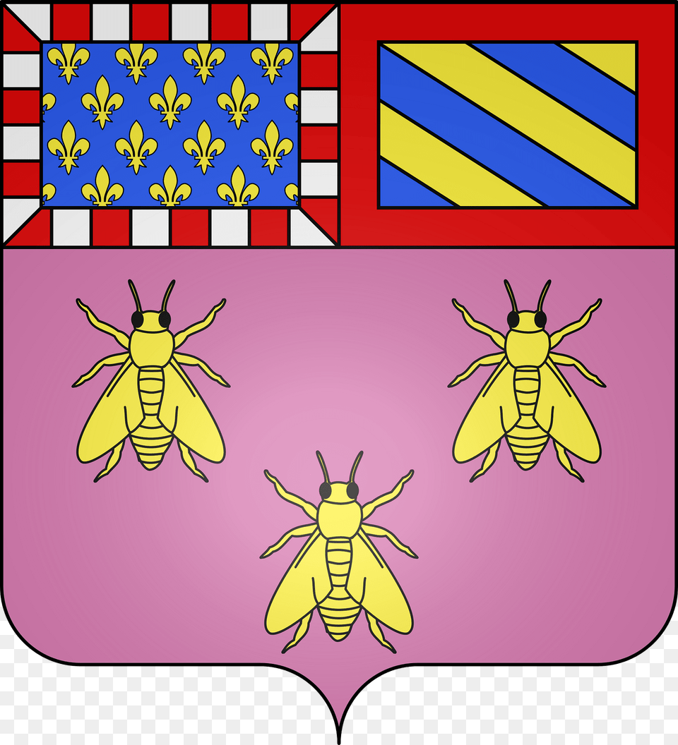 Blason De La Ville De Fixin 21 Clipart, Animal, Bee, Insect, Invertebrate Png Image