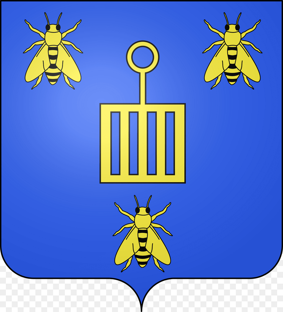 Blason De La Ville De Fleisheim Moselle Clipart, Animal, Bee, Insect, Invertebrate Free Png Download