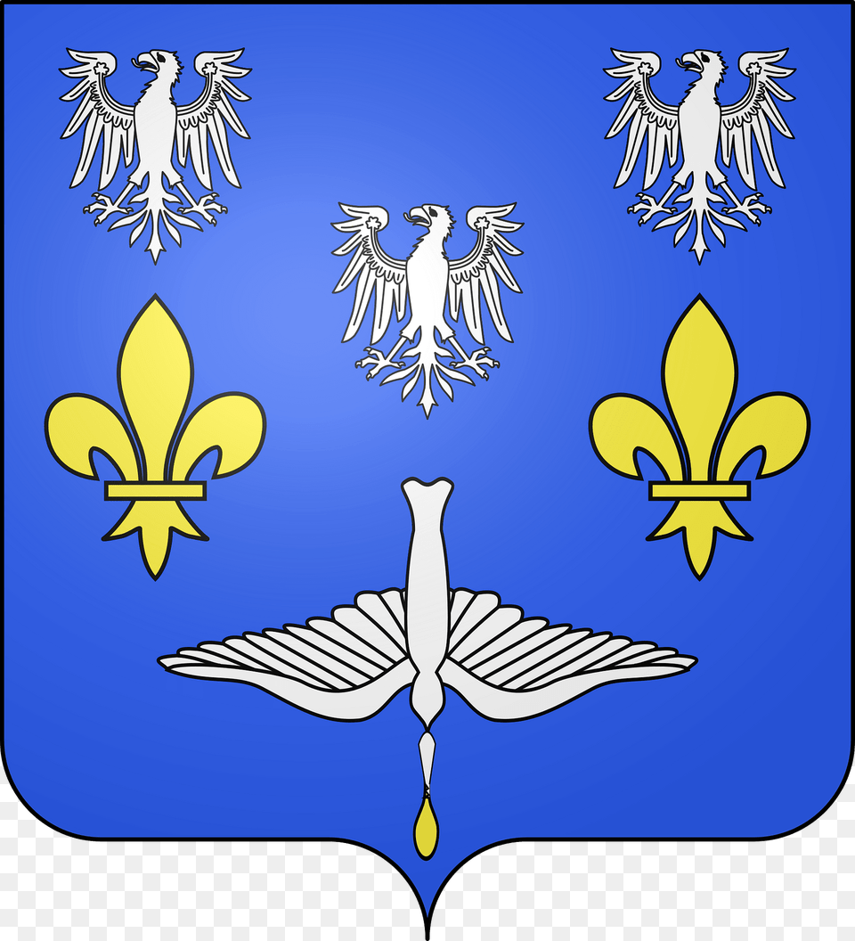 Blason De La Ville De Foulcrey Moselle Clipart, Emblem, Symbol, Animal, Bird Png Image