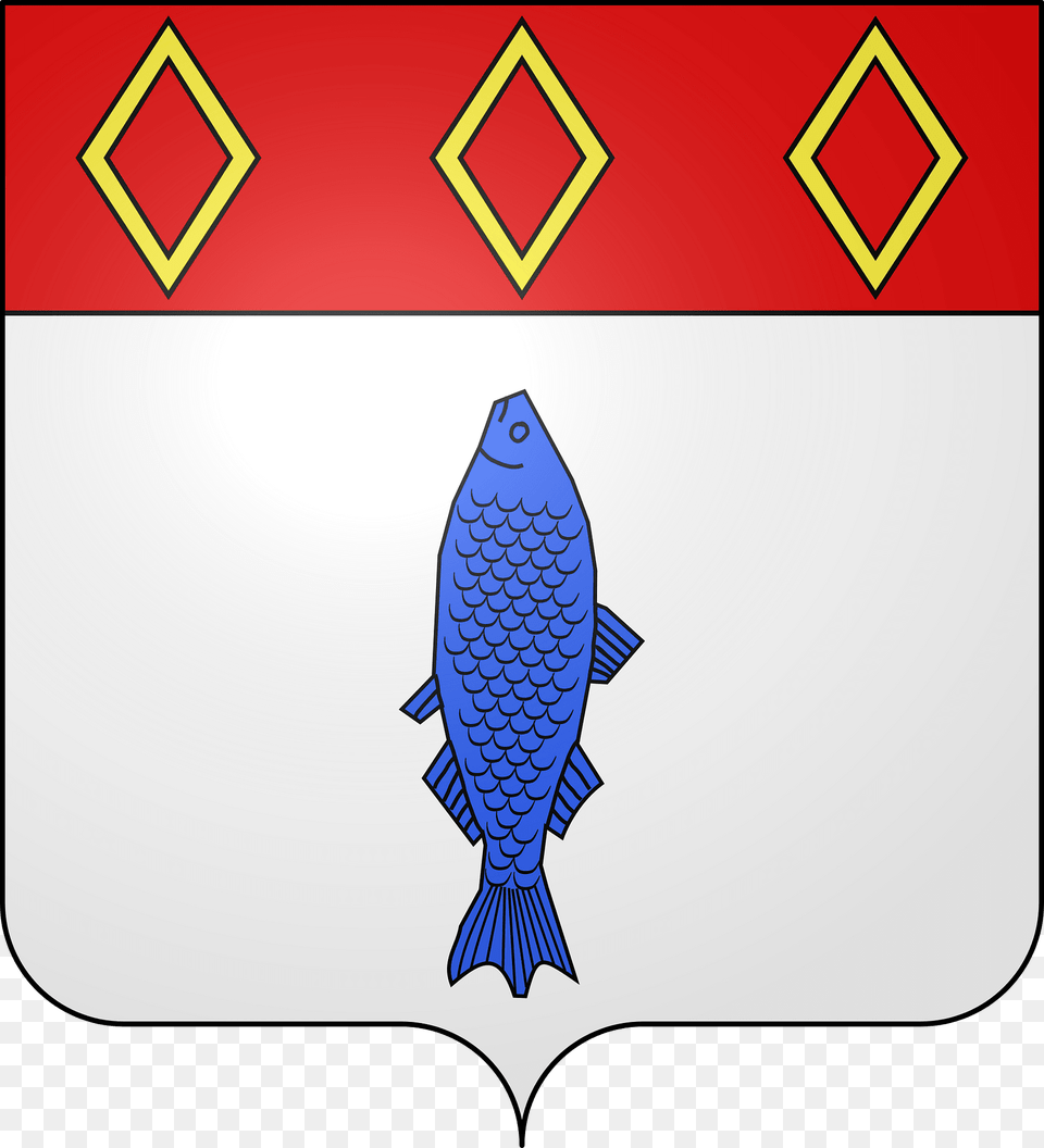 Blason De La Ville De Gouarec Ctes D39armor Clipart, Animal, Fish, Sea Life Free Transparent Png