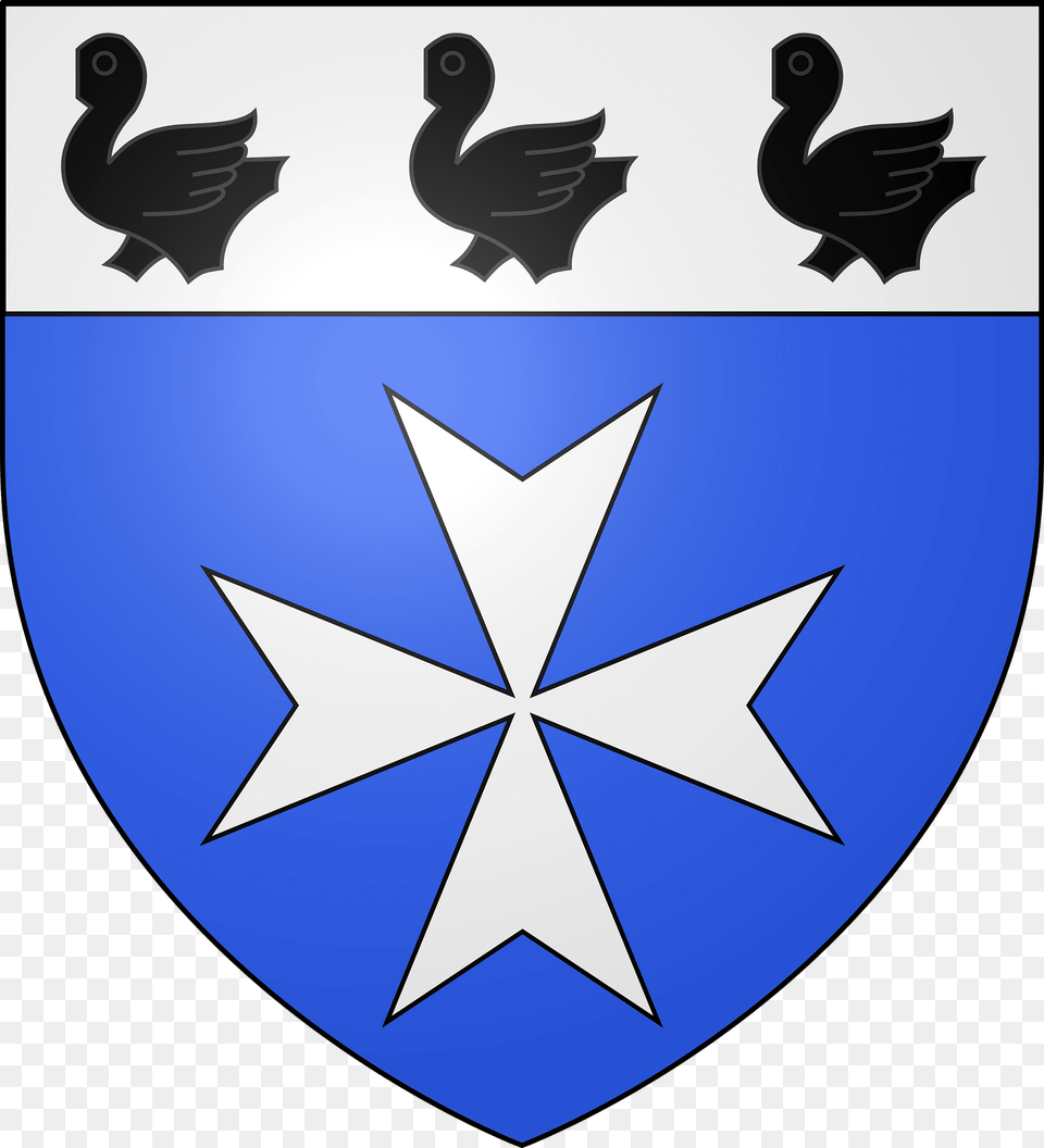 Blason De La Ville De La Croix En Touraine 37 Clipart, Animal, Bird, Armor, Symbol Free Png