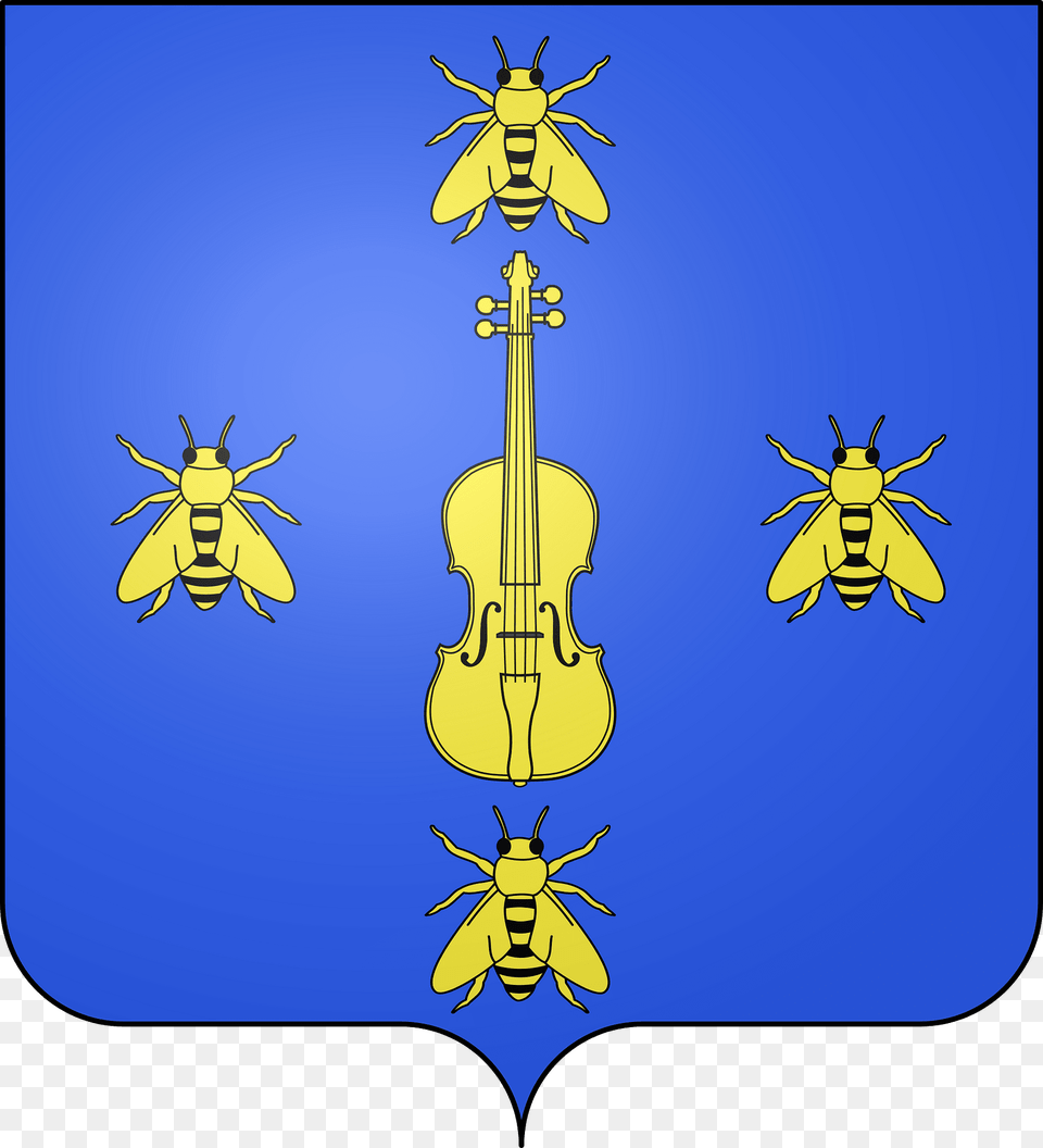 Blason De La Ville De Lamelouze 30 Clipart, Musical Instrument, Violin, Animal, Insect Free Png