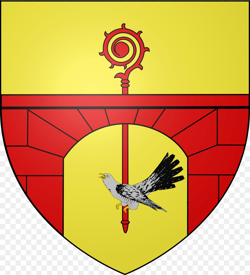 Blason De La Ville De Leimbach 68 Clipart, Animal, Armor, Bird, Shield Free Transparent Png