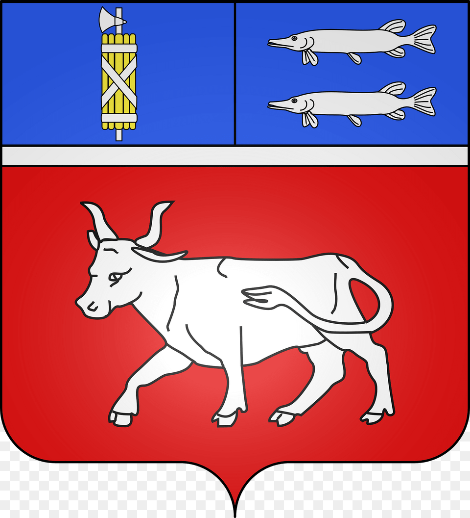 Blason De La Ville De Liernais 21 Clipart, Animal, Fish, Sea Life, Cattle Free Png