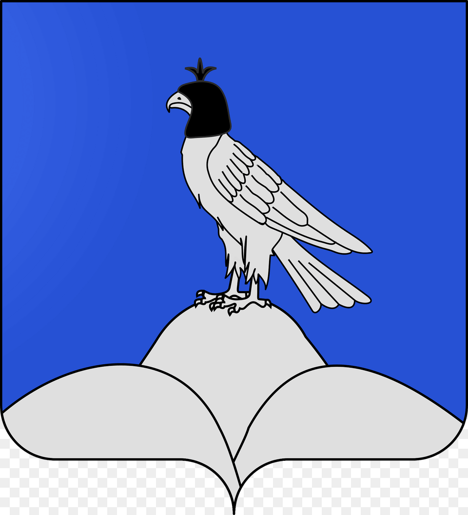 Blason De La Ville De Monfaucon Hautes Pyrnes Clipart, Animal, Bird, Beak Png Image
