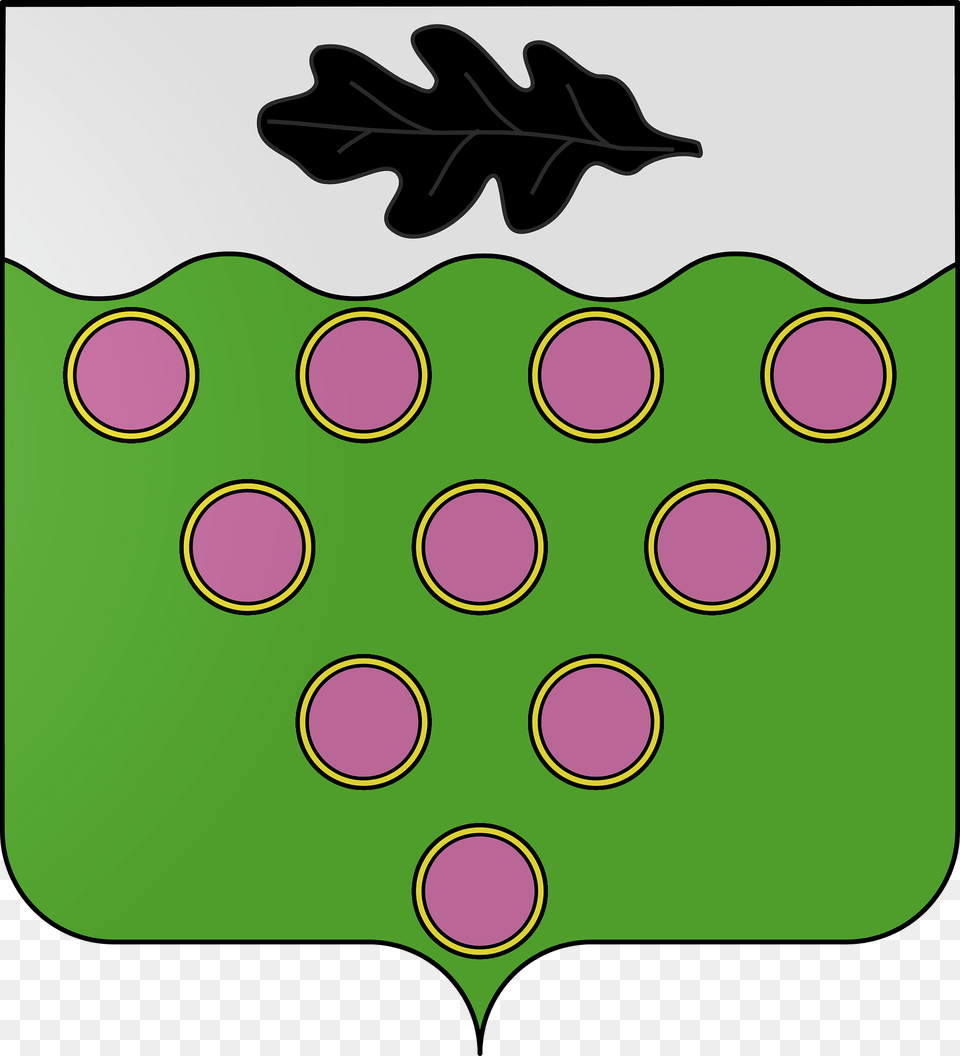 Blason De La Ville De Nailly 89 Clipart, Leaf, Plant, Pattern Png Image