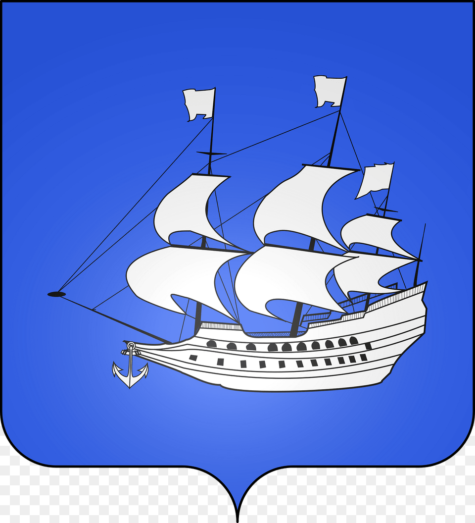 Blason De La Ville De Paimpol Ctes D39armor Clipart, Boat, Sailboat, Transportation, Vehicle Free Png