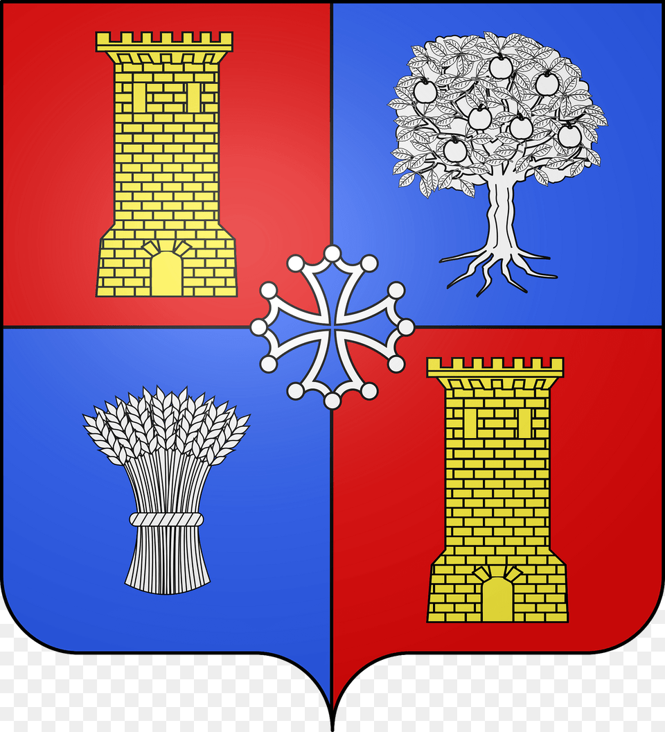 Blason De La Ville De Pommevic Tarn Et Garonne Clipart Png