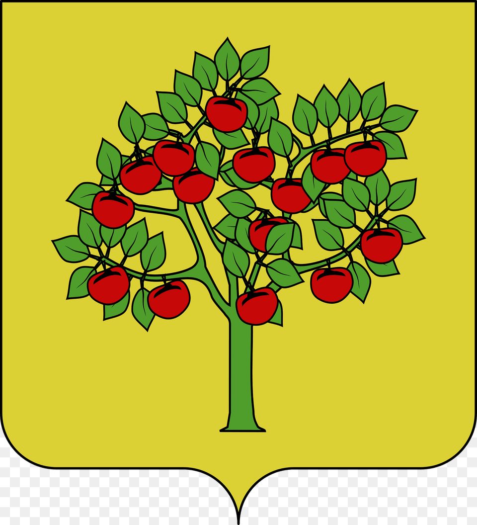 Blason De La Ville De Pommiers 30 Clipart, Plant, Pattern, Food, Fruit Png