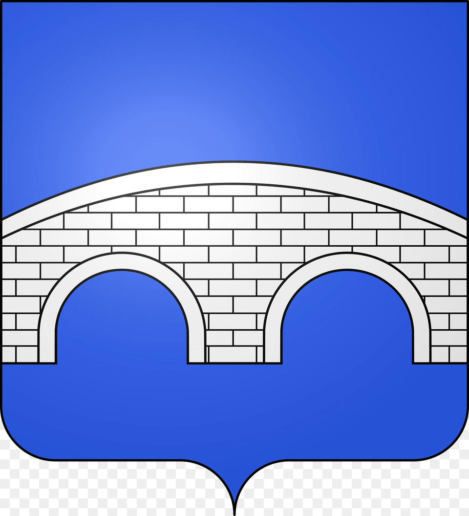 Blason De La Ville De Pompignan 30 Clipart, Arch, Architecture, Brick Png