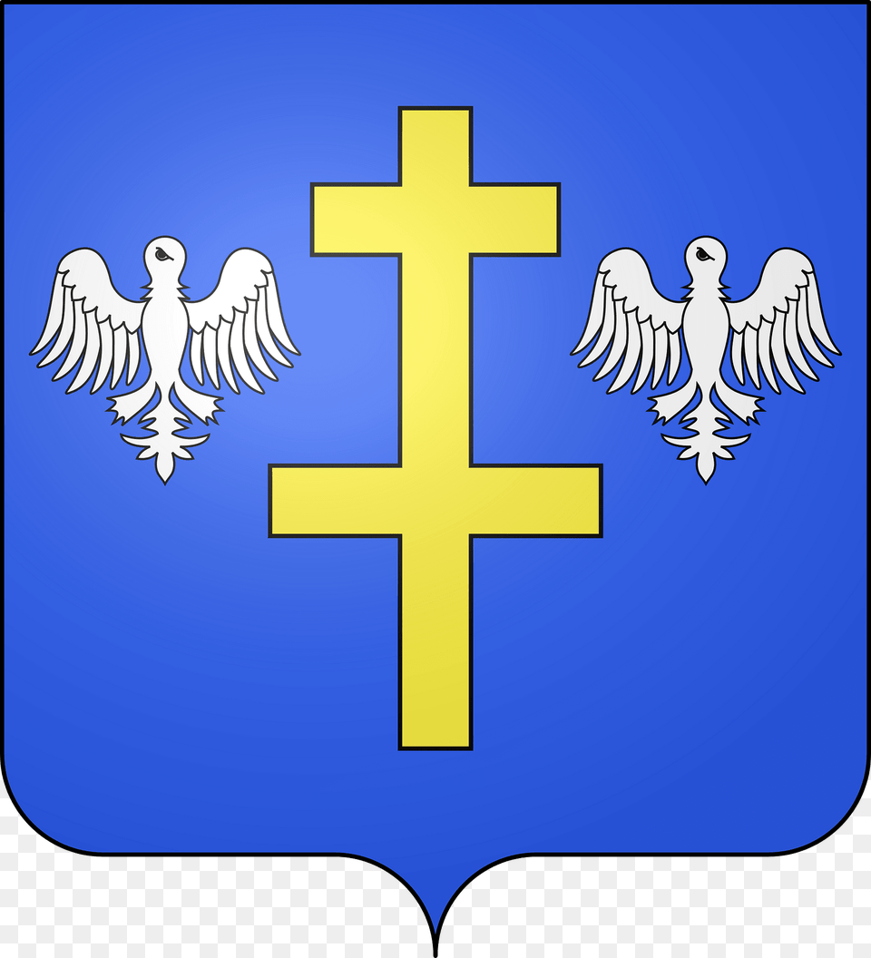 Blason De La Ville De Rembercourt Sommaisne Meuse Clipart, Cross, Symbol, Animal, Bird Free Png