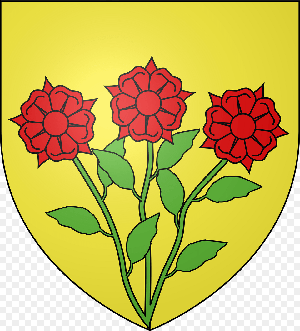 Blason De La Ville De Rousset 13 Clipart, Dahlia, Flower, Plant, Leaf Free Png