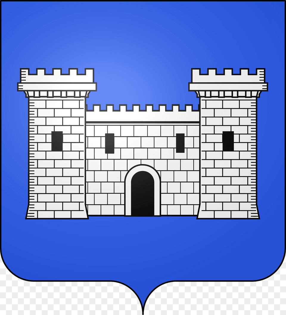 Blason De La Ville De Saint Ambroix 30 Clipart, Arch, Architecture, Building, Castle Free Png