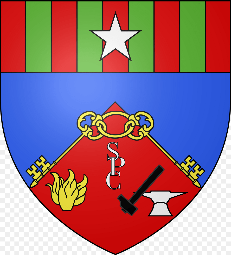 Blason De La Ville De Saint Pierre Des Corps 37 Clipart, Armor, Shield, Symbol Free Png