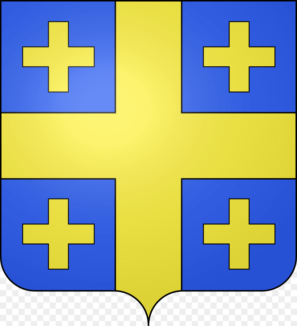 Blason De La Ville De Sainte Croix De Caderle 30 Clipart, Cross, First Aid, Symbol Png Image