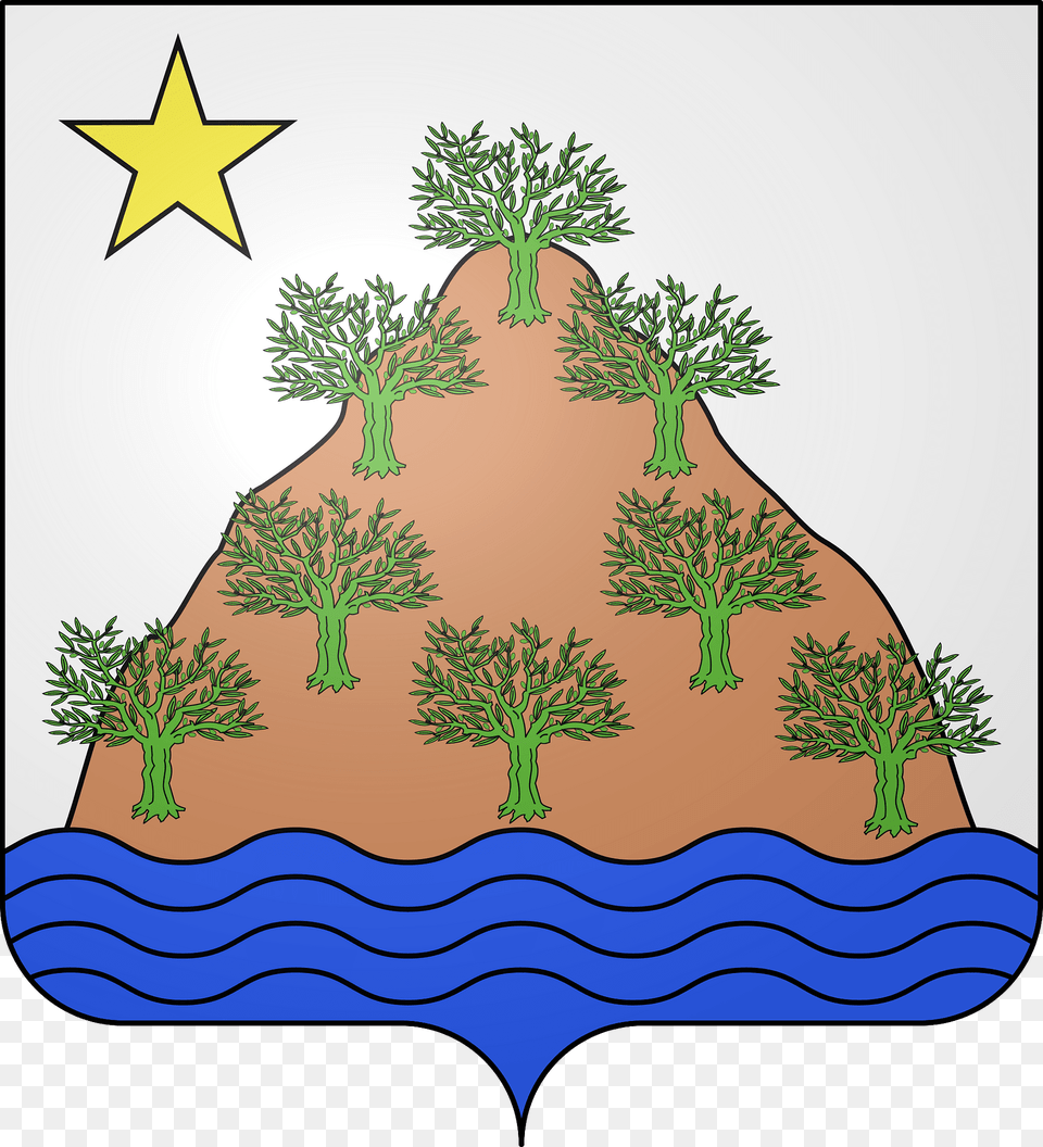 Blason De La Ville De Sauveterre 30 Clipart, Plant, Tree, Vegetation, Conifer Png