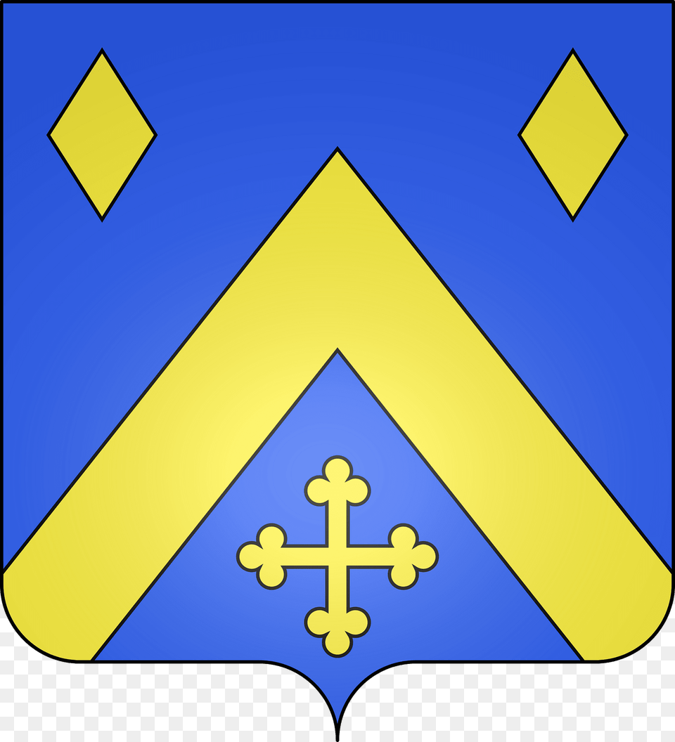 Blason De La Ville De Sennecey Ls Dijon 21 Clipart, Symbol, Cross Free Transparent Png