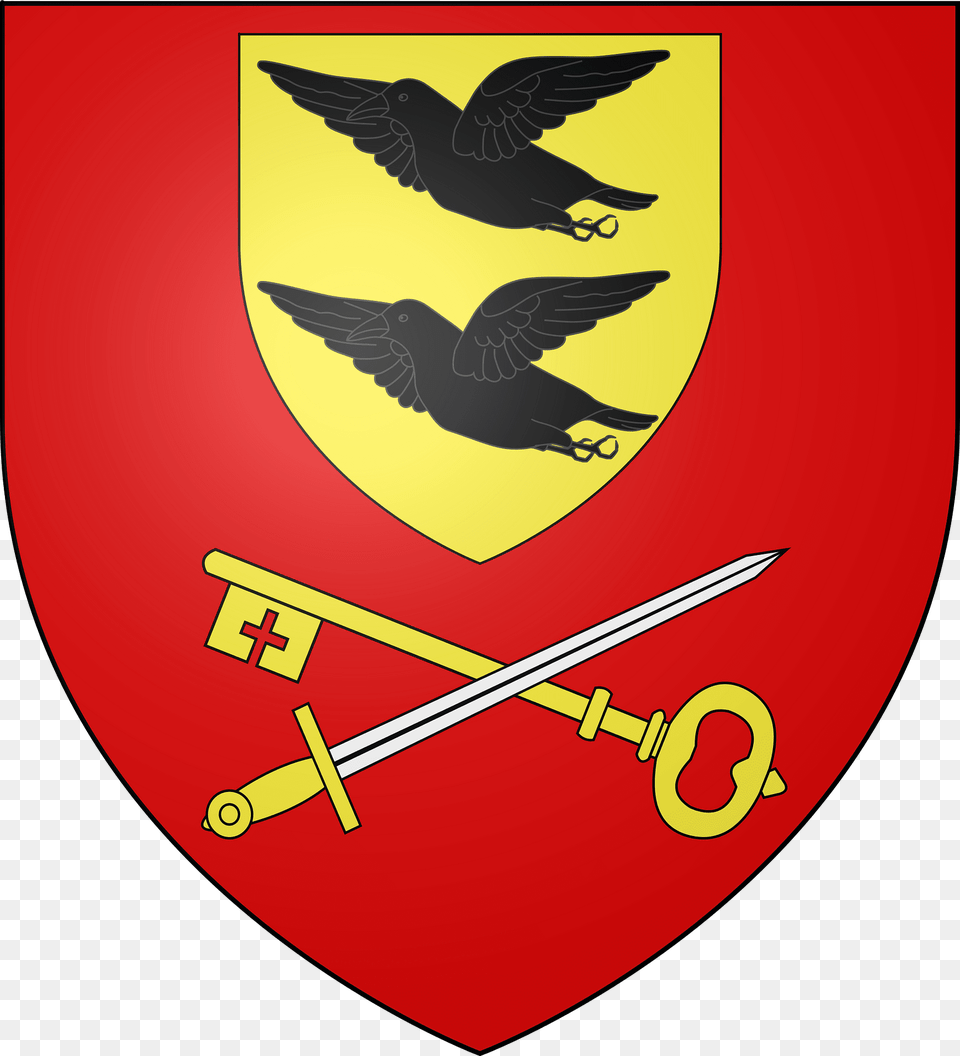 Blason De La Ville De Stetten 68 Clipart, Armor, Animal, Bird, Shield Free Transparent Png