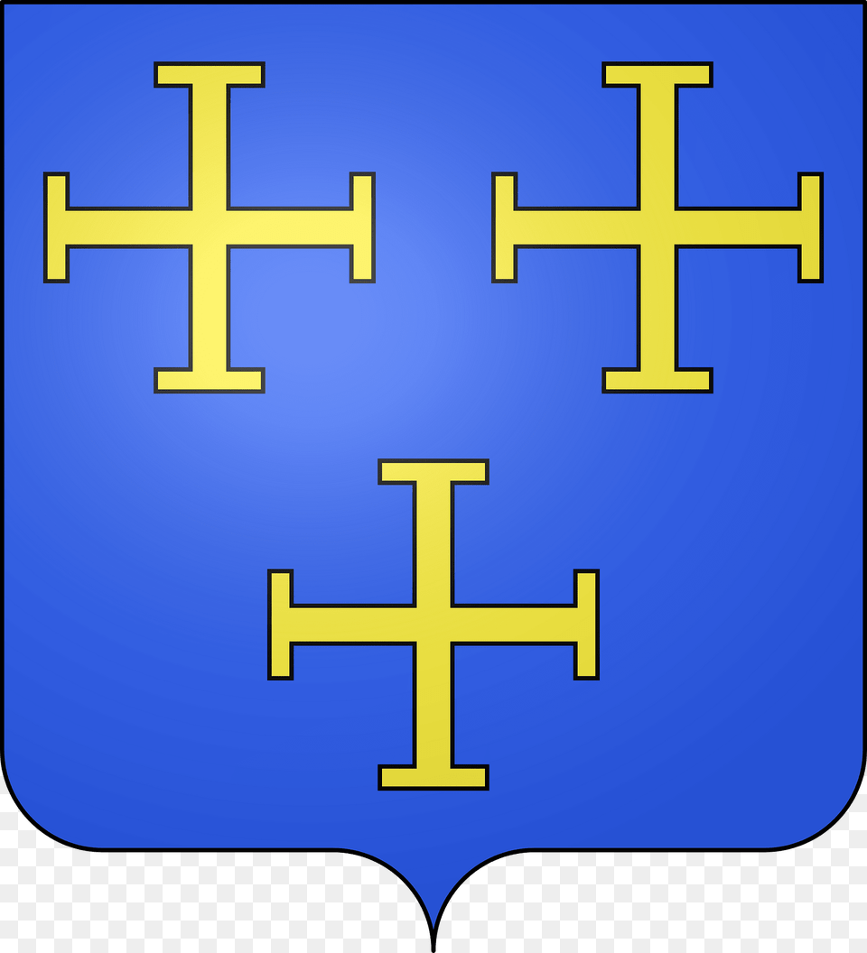 Blason De La Ville De Tronville Meuse Clipart, Cross, Symbol Free Png Download