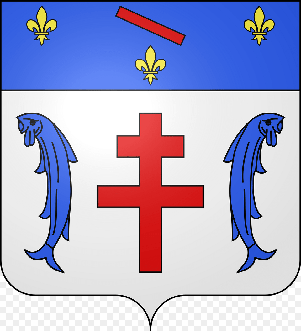 Blason De La Ville De Varennes En Argonne Meuse Clipart, Symbol, Cross, First Aid Png Image