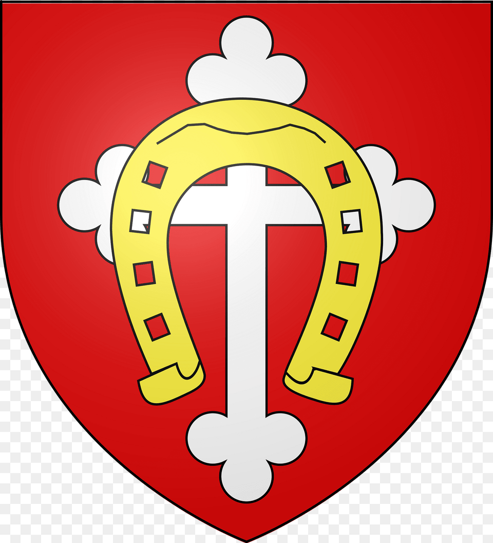 Blason De La Ville De Wahlbach 68 Clipart, Horseshoe, Dynamite, Weapon Free Transparent Png