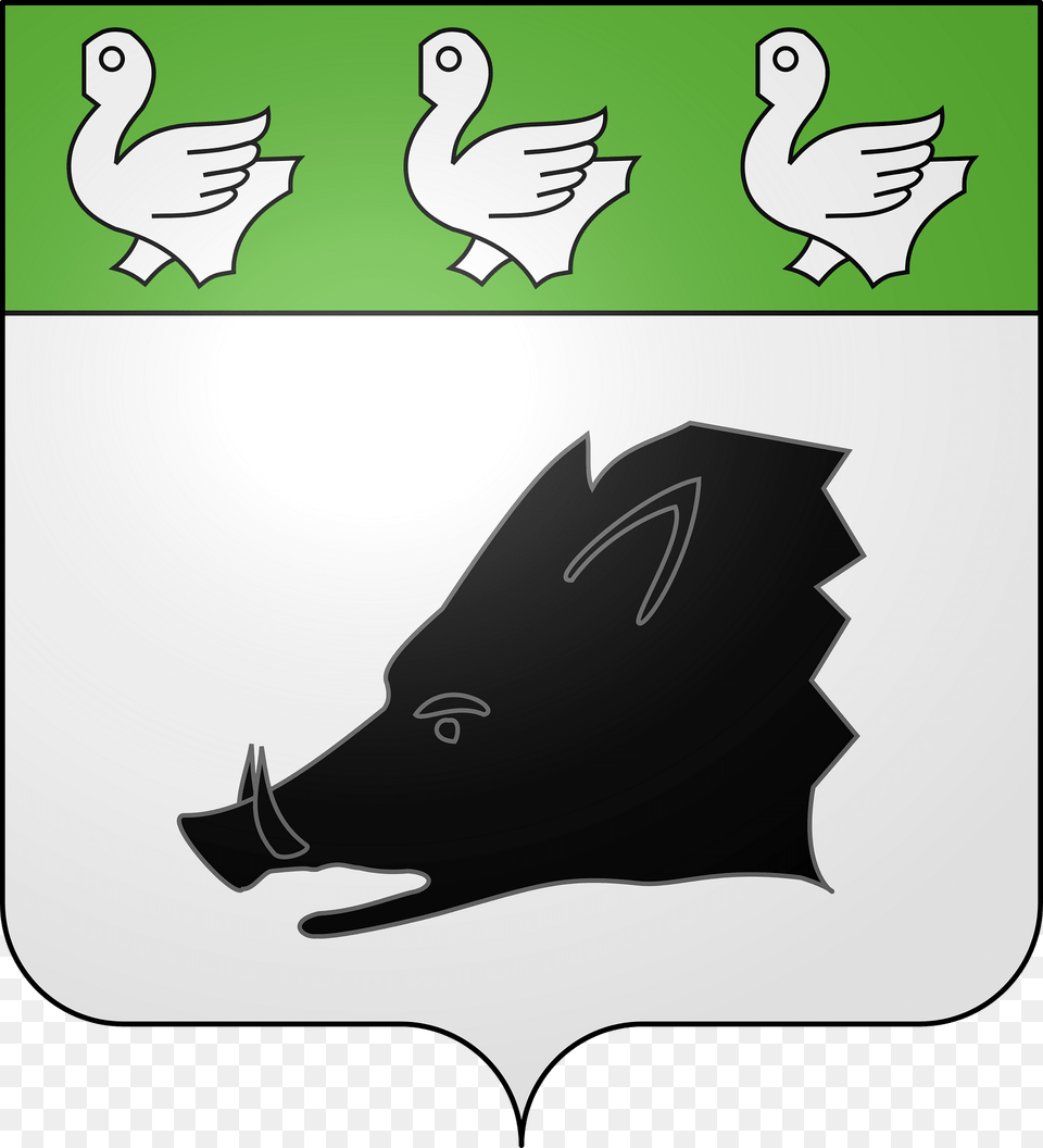 Blason De La Ville Sarthe Clipart, Animal, Bird, Mammal, Pig Free Png