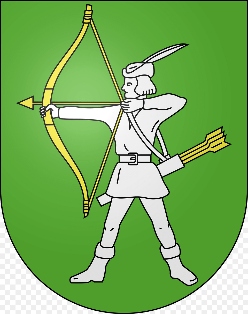 Blason De Morsleben Allemagne Clipart, Archer, Archery, Bow, Person Png Image