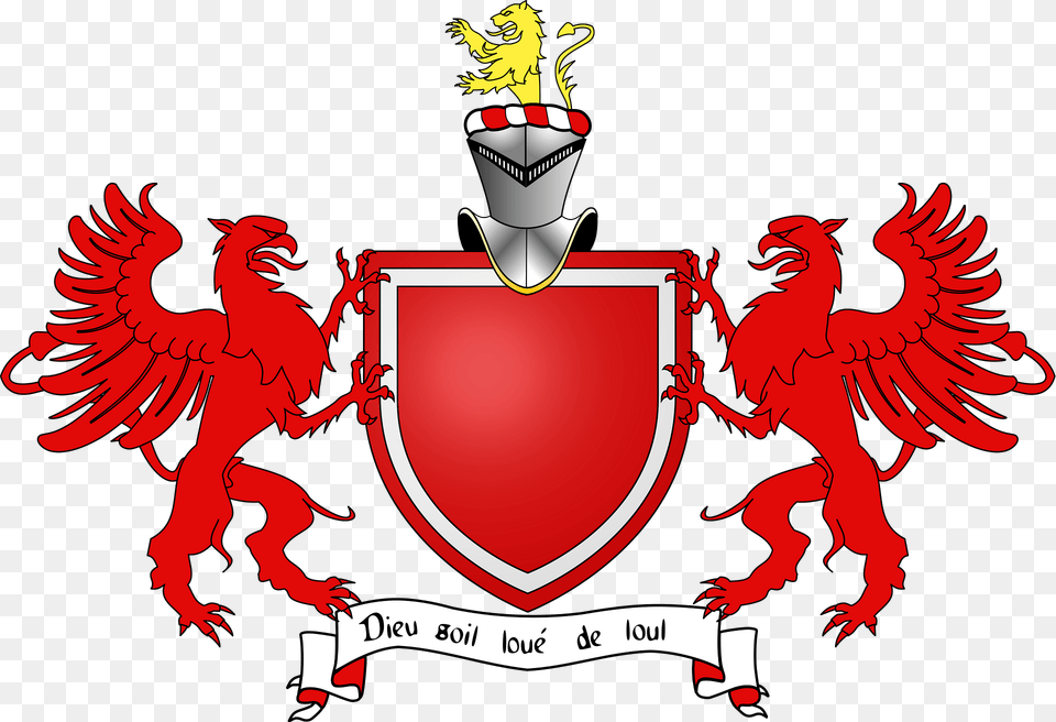 Blason Famille De Journe Avec Ornements Clipart, Emblem, Symbol, Animal, Bird Free Png