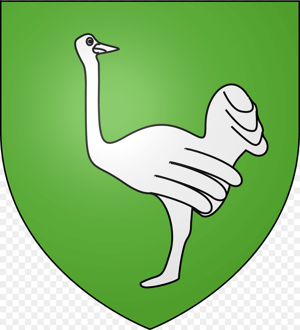 Blason Famille Sougy Clipart, Animal, Bird, Ostrich Png Image