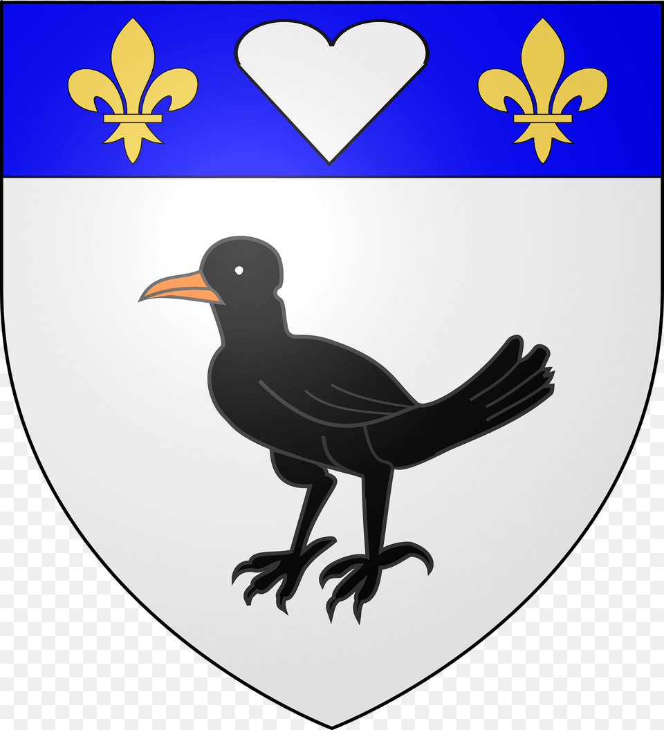 Blason Le Merlerault Clipart, Animal, Bird, Blackbird, Symbol Png