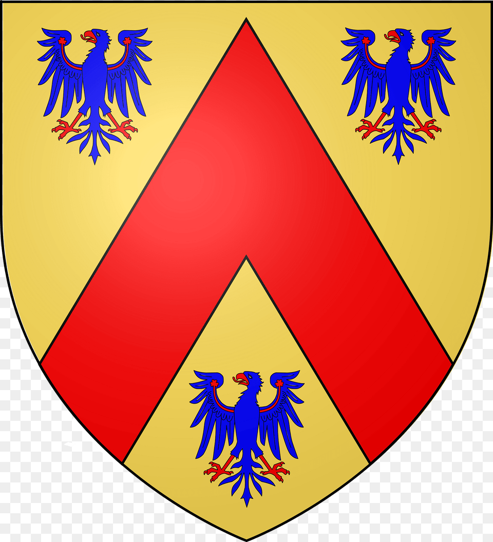 Blason Noirmoutier En L Ile 2 Clipart, Armor, Shield, Animal, Bird Png Image