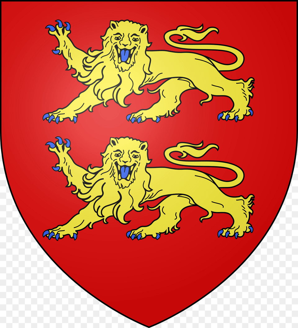 Blason Region Fr Normandie Clipart, Armor, Animal, Lion, Mammal Free Transparent Png