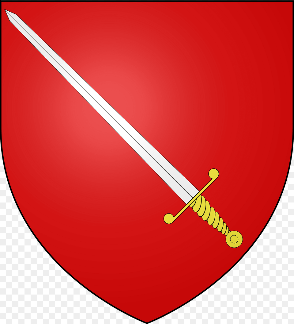 Blason Ville Be Chimay Thuin Clipart, Sword, Weapon, Blade, Dagger Free Transparent Png