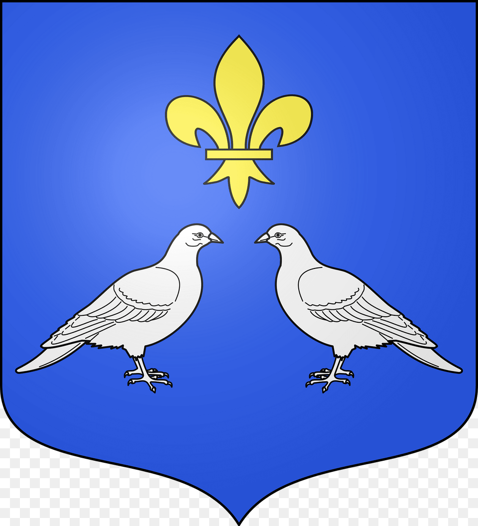 Blason Ville Fr Baulieu Sur Loire Loiret Clipart, Animal, Bird, Emblem, Symbol Png