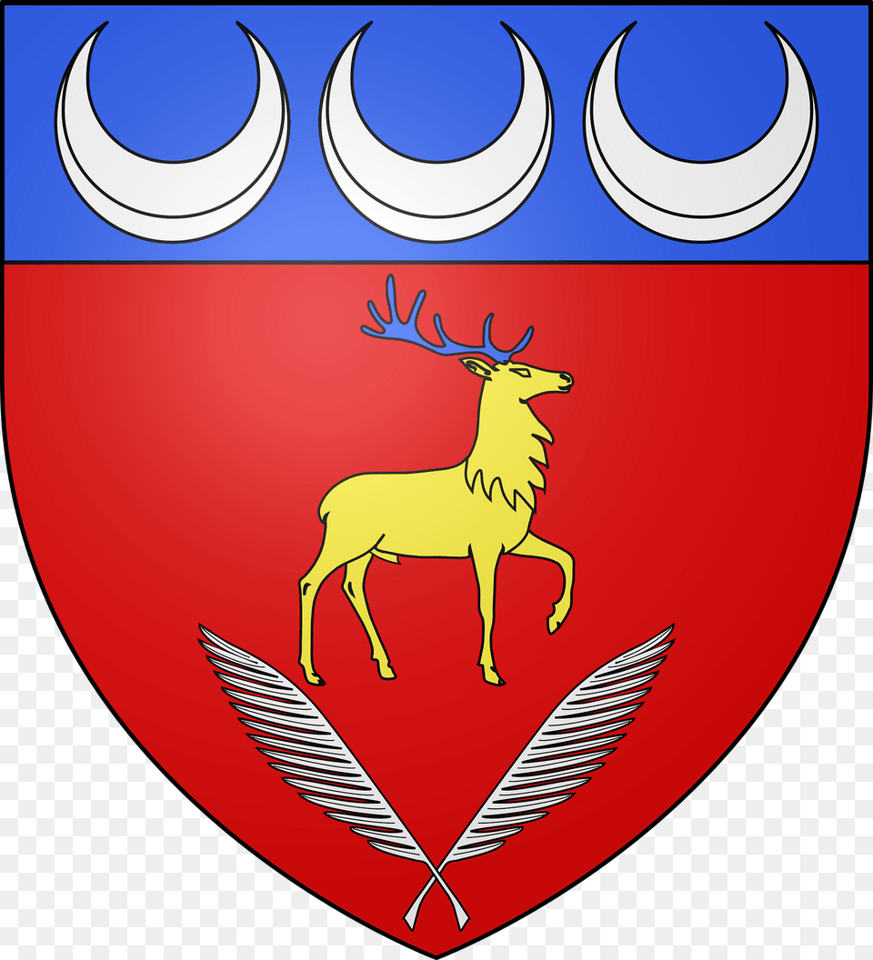 Blason Ville Fr Chambon Sur Lignon Hauteloire Clipart, Emblem, Symbol, Animal, Deer Png