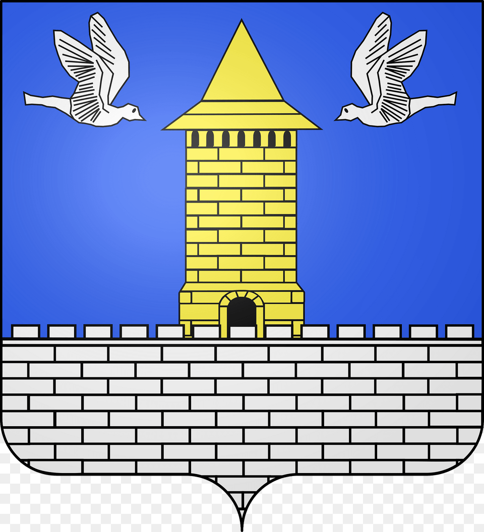 Blason Ville Fr Colombes Hauts De Seine Clipart, Brick, Architecture, Building, Wall Png Image