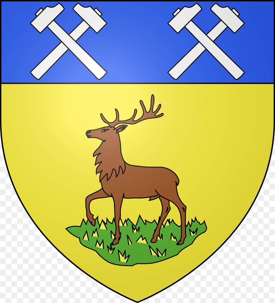 Blason Ville Fr Fraisans Jura Clipart, Animal, Deer, Mammal, Wildlife Free Transparent Png